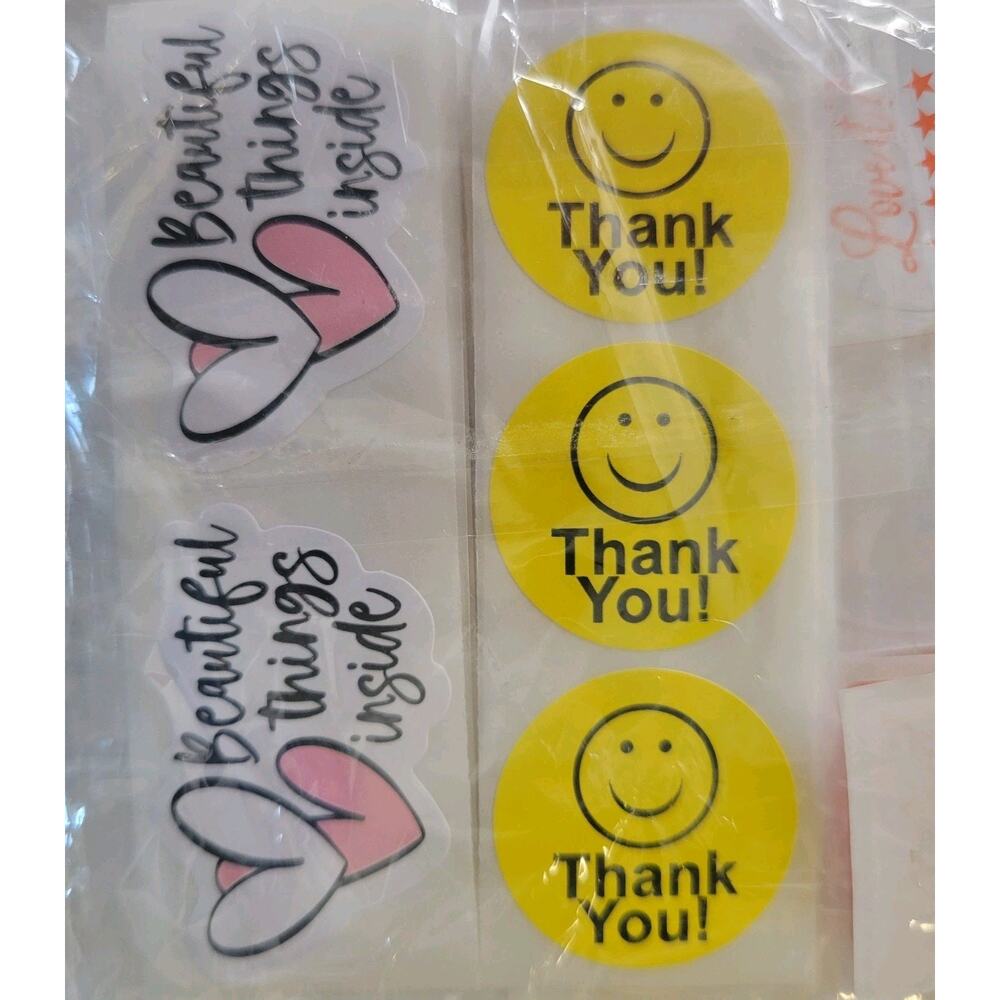 Reseller Shipping Supplies Bundle of 195 Pcs. Poly Mailers/ Boxes/ Stickers New - Picture 10 of 15